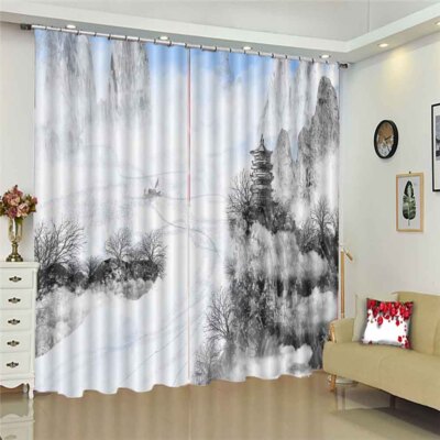 Definitely Brilliant 3D Curtain Blockout Photo Printing Curtains Drape Fabric