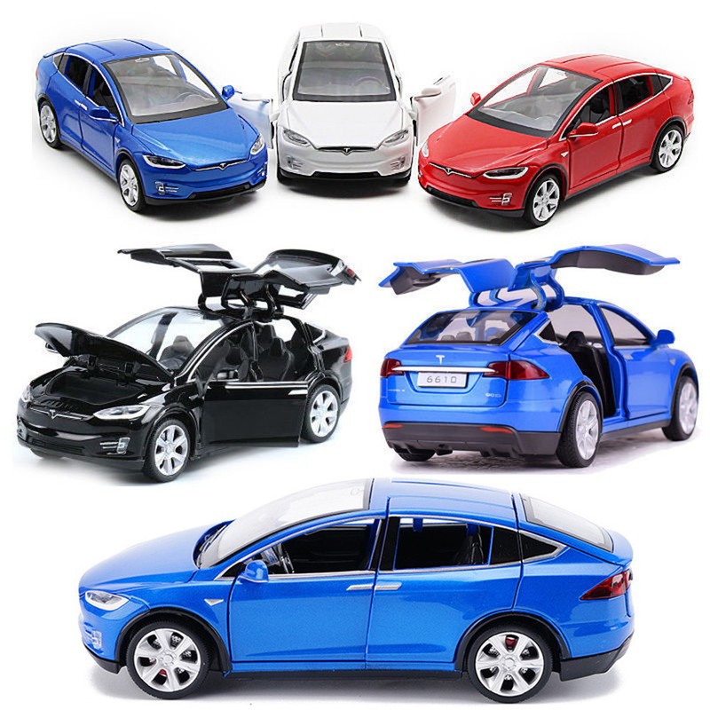 1:32 Tesla Model X 90d Diecast Model Car Sound&Light Pull Back Suv Toy Xmas Gift | eBay