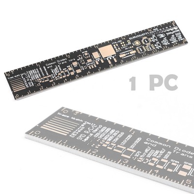 15cm 6 Inch Multifunctional PCB Ruler Measuring Tool Resistor Capacitor Chip IC
