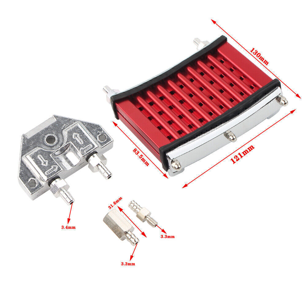 Red Oil Cooler Cooling Radiator For 125cc 140cc 150cc Motor Dirt Pit Bike ATV