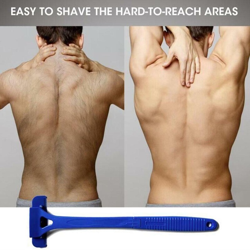 Men Manual Back Hair Shaver Head Blade Trimmer Body Leg Hair