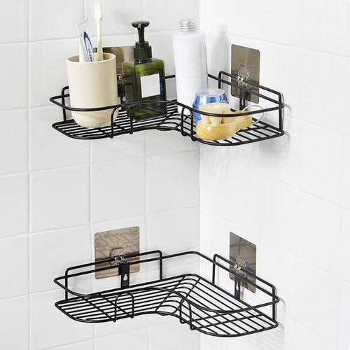 Triangular Shower Caddy Shelf Bathroom Corner Bath Storage Holder