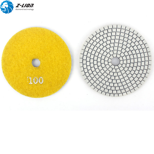 ️ 4" Diamond Polishing Sanding Pads Dry Wet for Granite Terrazzo Glass Ceramics 🔥 купить