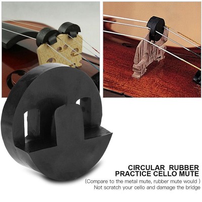 High Quality Circular Round Rubber Practice Mute for Cello Musical Instruments