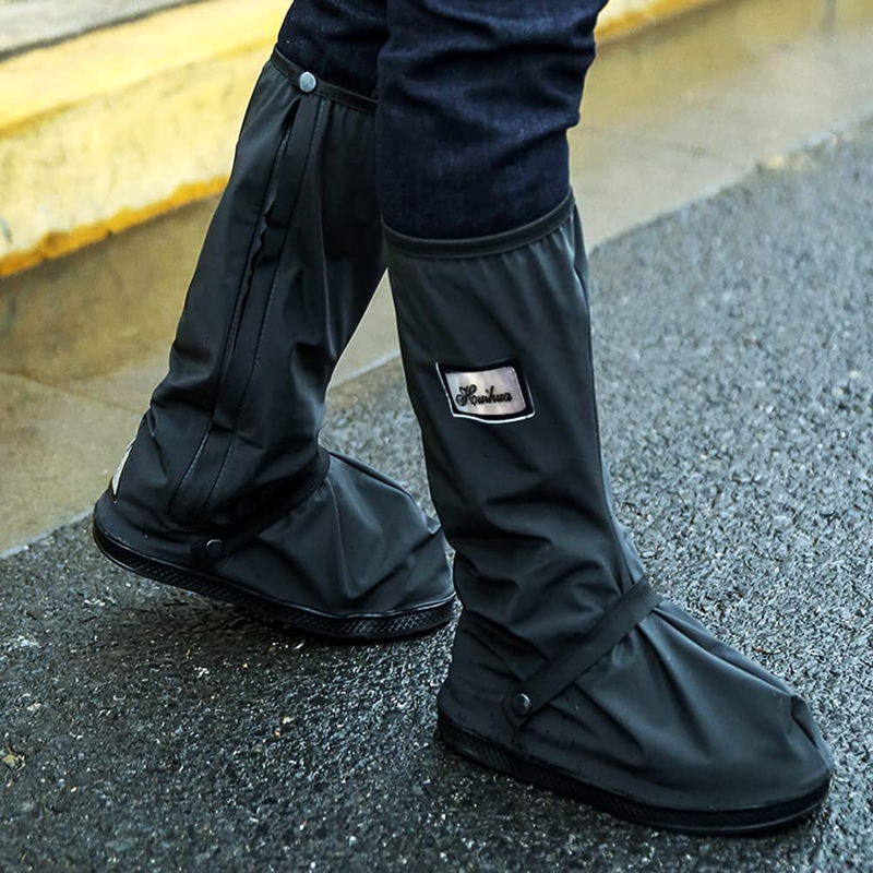 Waterproof Reusable Overshoe Cycling Motorcycle Bike Rain Boot Shoes Cover LK
