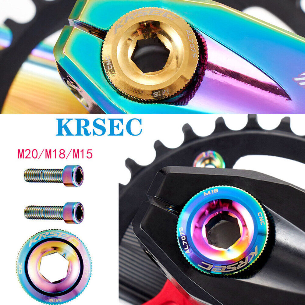 KRESC 15/18/20 Crankset Crank Chainring Hexagon Cap Bolt For SRAM/FSA Sport