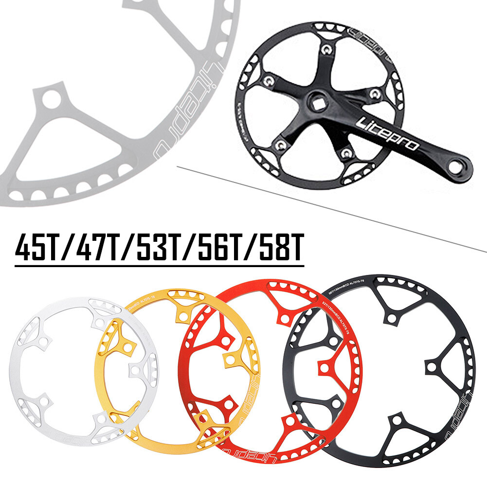 Litepro 130mm Crank 130BCD 45-58T Chainring Road Folding Bike Crankset Sprocket