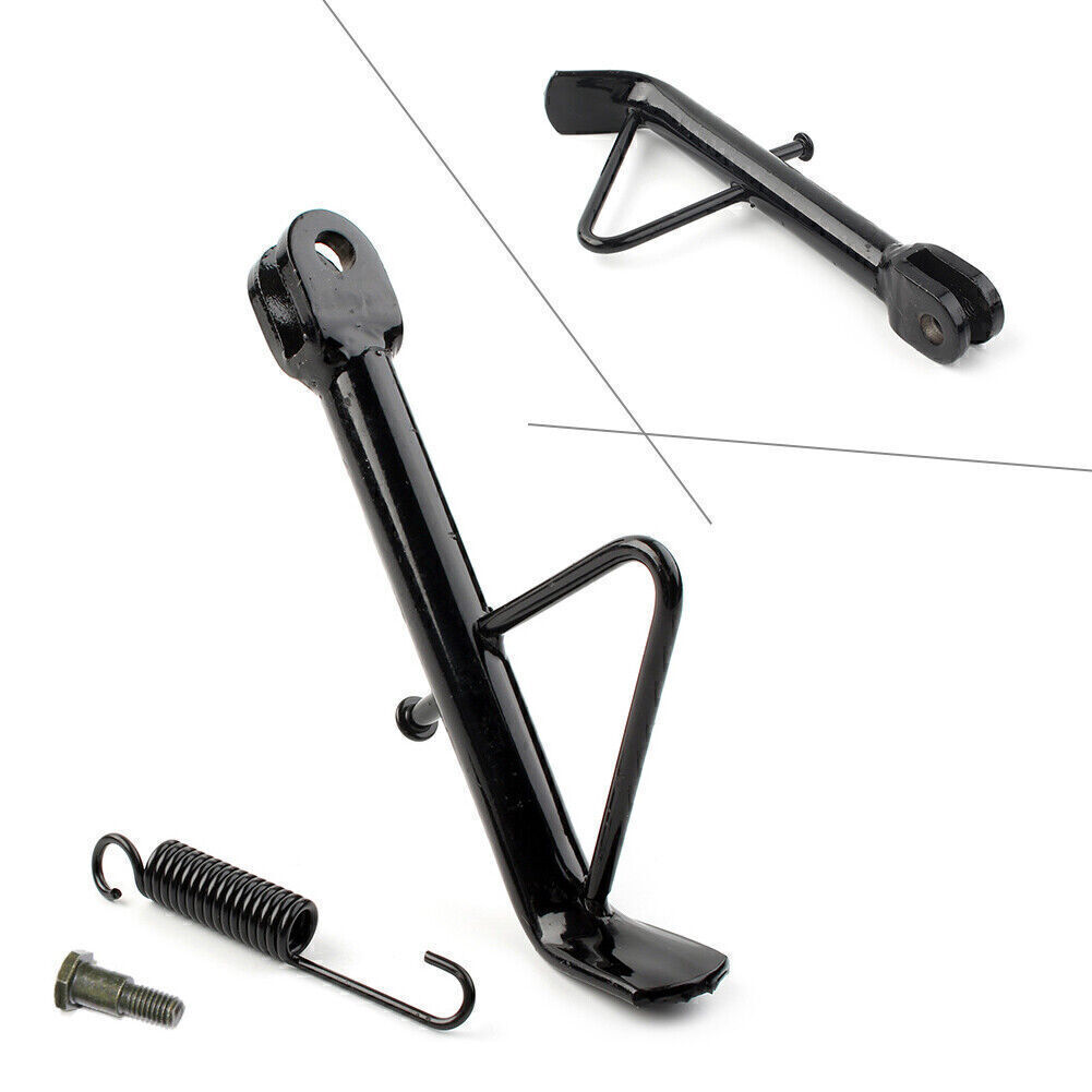Kickstand Foot Side Stand Support For Scooter E-Bike Motorcycle Universal Black