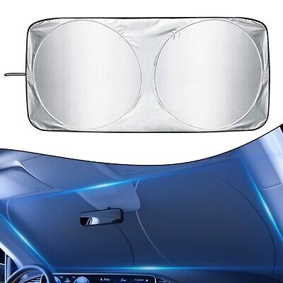 150x70cm Car Sunshade Double Ring Silver Coating Sun visor for Heat Insulation