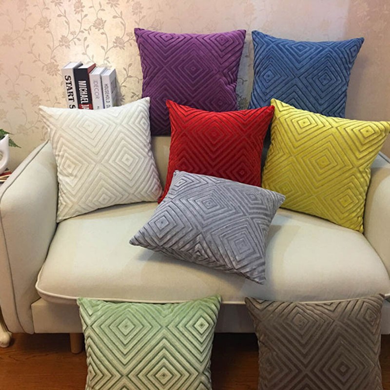 Chenille Fabric Sofa Cushion Cover Throw Pillow Cover Decor Pillow