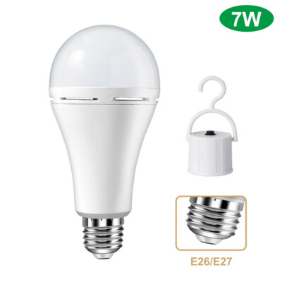 E27 Emergency Bulbs Rechargeable LED Light with Battery Backup Smart Lamp +Hook