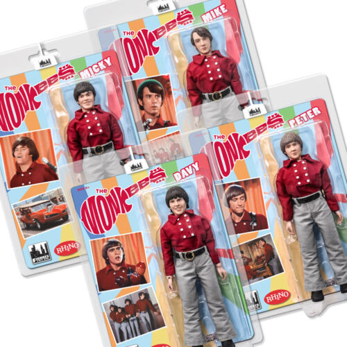 The Monkees 8 Inch Retro Style Action Figures Red Band Outfit: Set of all 4