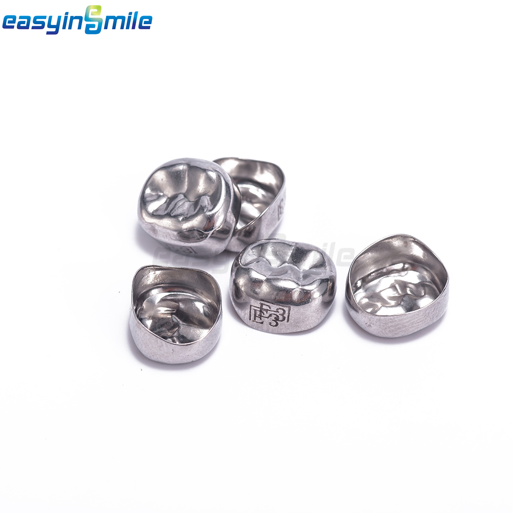 5/48/96pc Dental Kids Adult Crown Stainless Steel Primary Molar Crowns EASYINSMI