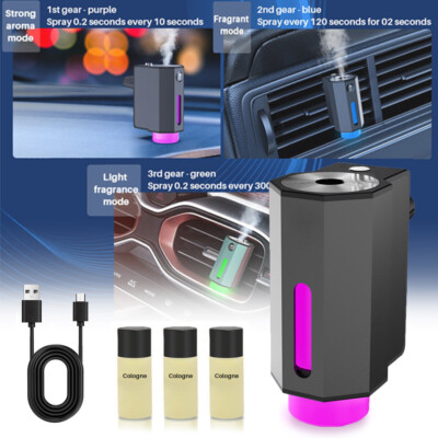 Smart Car Air Freshener Diffuser Car Vent Perfume Aroma with 30ml Essential Oil