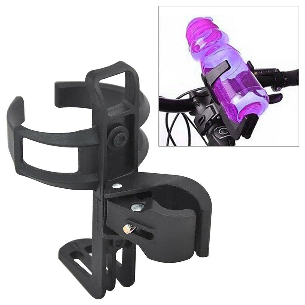 Black MTB Bicycle Plastic Water Bottle Holder Cage with Quick Release Clamp