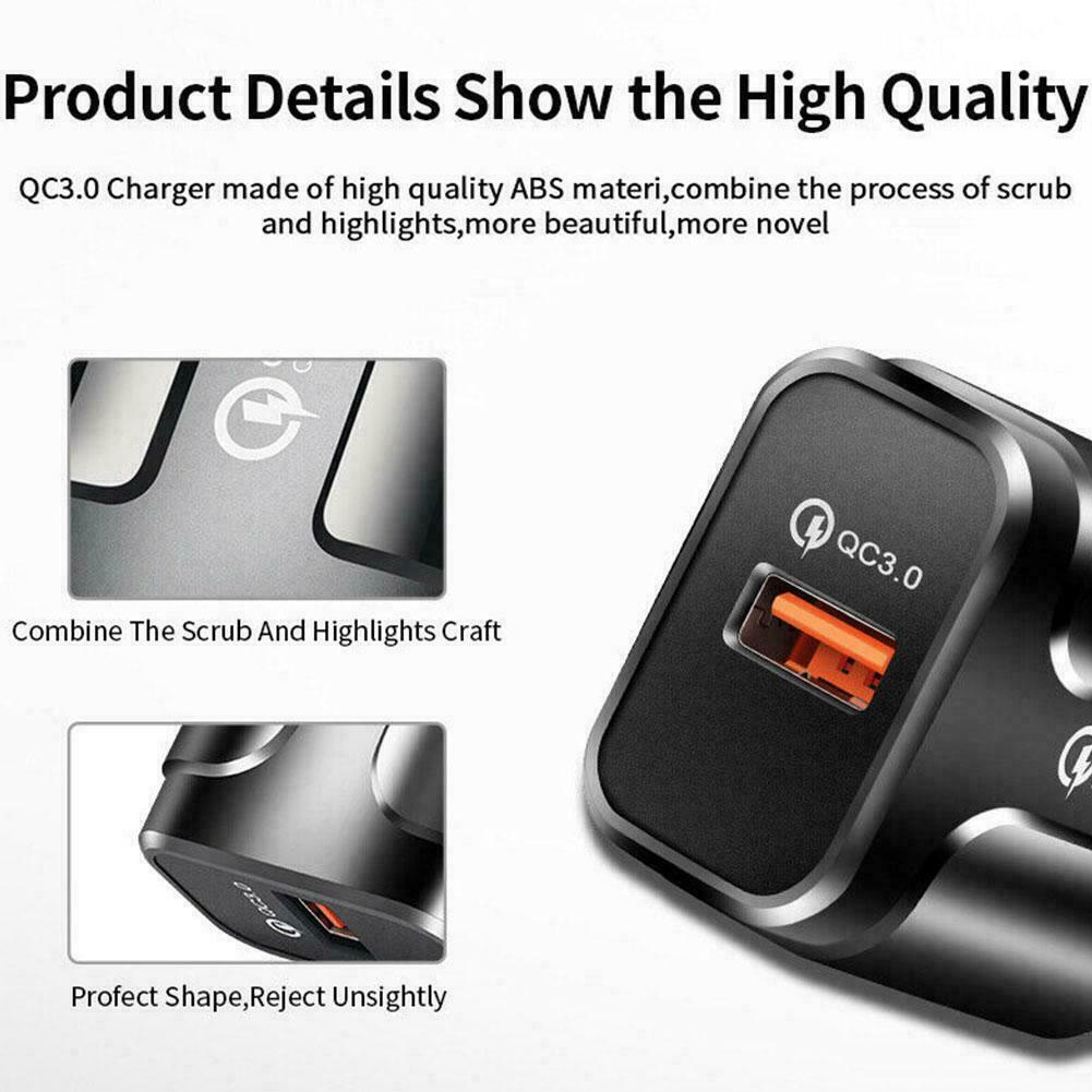 Universal QC3.0 Schnellschnellladung 18W Mini USB Ladegerät Stecker EU US R1J8