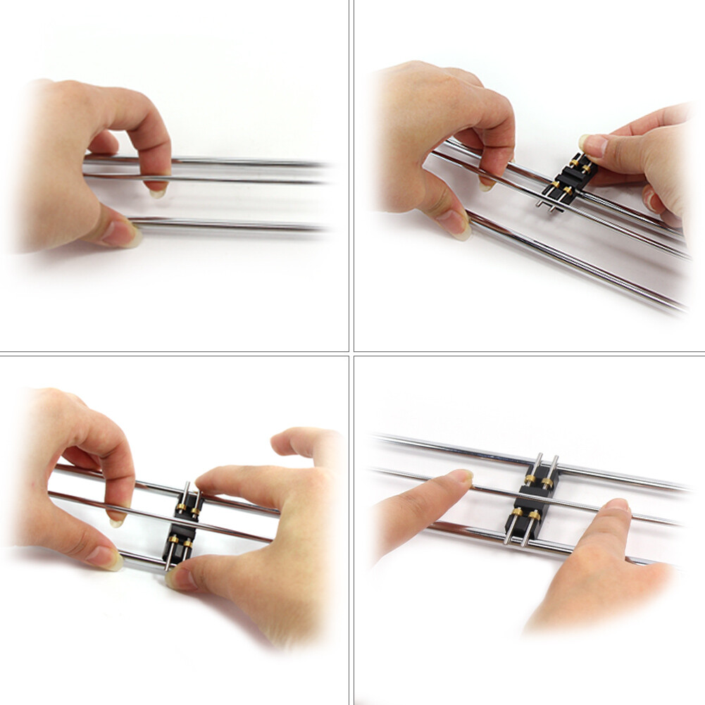 HO Scale 1:87 E-Z Riders Standard Track Roller Test Stand with 6 Trolleys HP1387