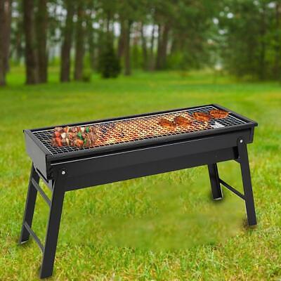 Large BBQ Grill Portable Folding Charcoal Barbecue Garden Picnic Steel Stove UK