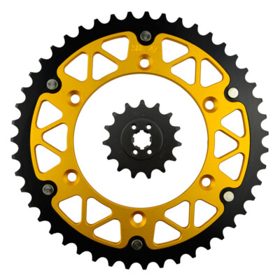For Suzuki TS200R 1989-1994 15-47T Front Rear Sprockets Kit 520 Chain