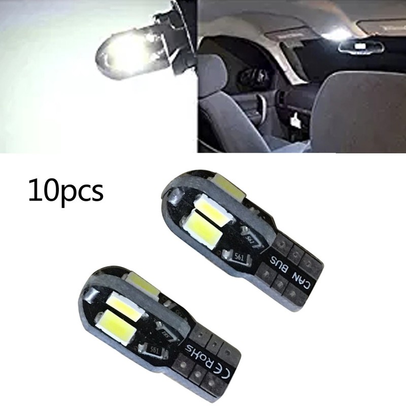 2PCS Canbus T10 194 168 W5W 5730 SMD 8-LED Auto Car Side Wedge Light Lamp Bulb