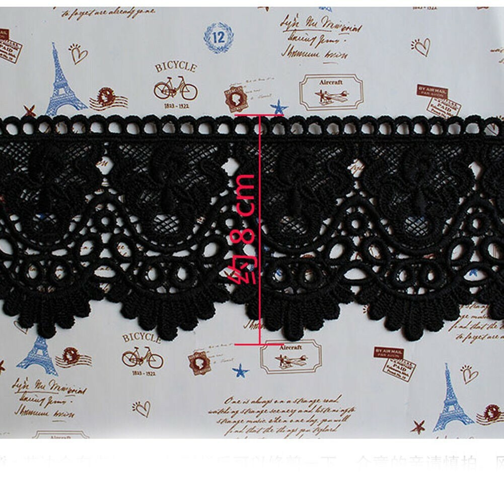1.5M Dentelle Brodée DIY Jupe Robe Ourlet Garniture Applique Frange Couture