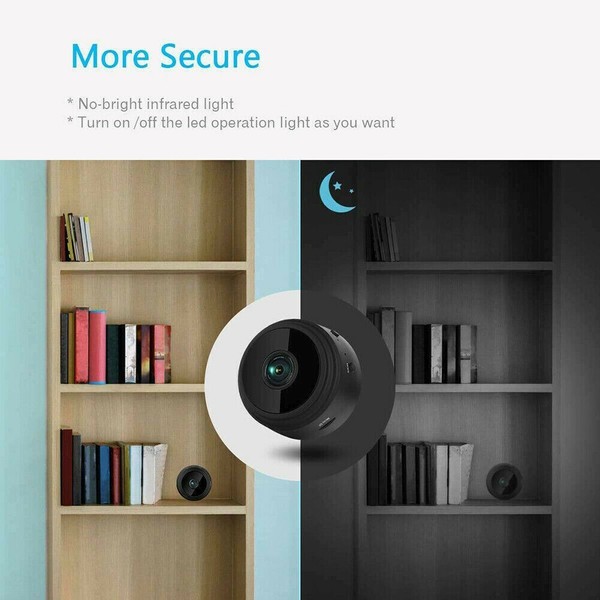 Mini Hidden Spy Camera Wireless Wifi IP Home Security HD 1080P DVR Night Vision - Image 35