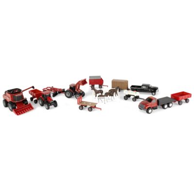 1/64 Case IH Tractor , Vehicles and Animals 20 Piece Value Set by ERTL ZFN44091