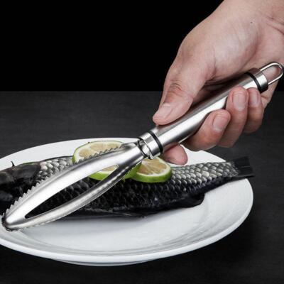 24cm Fish Scale Remover Scaler Scraper Cleaner Kitchen Lot Peeler W7C5