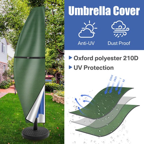 Heavy Duty Outdoor Patio Umbrella Protective Cover Waterproof Canopy 6-13'ft USA