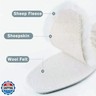 Bacophy 2 Pairs Genuine Thick Sheepskin Fleece Insoles for Women, Premium Warm Fluffy Wool Replacement Cozy Breathable Inner Soles for Shoes Boots Slippers Women Size 11