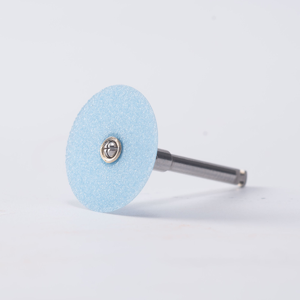 40Pcs Dental Disc Metal Composite Spiral Discs Finishing Polishing Wheel Mandrel