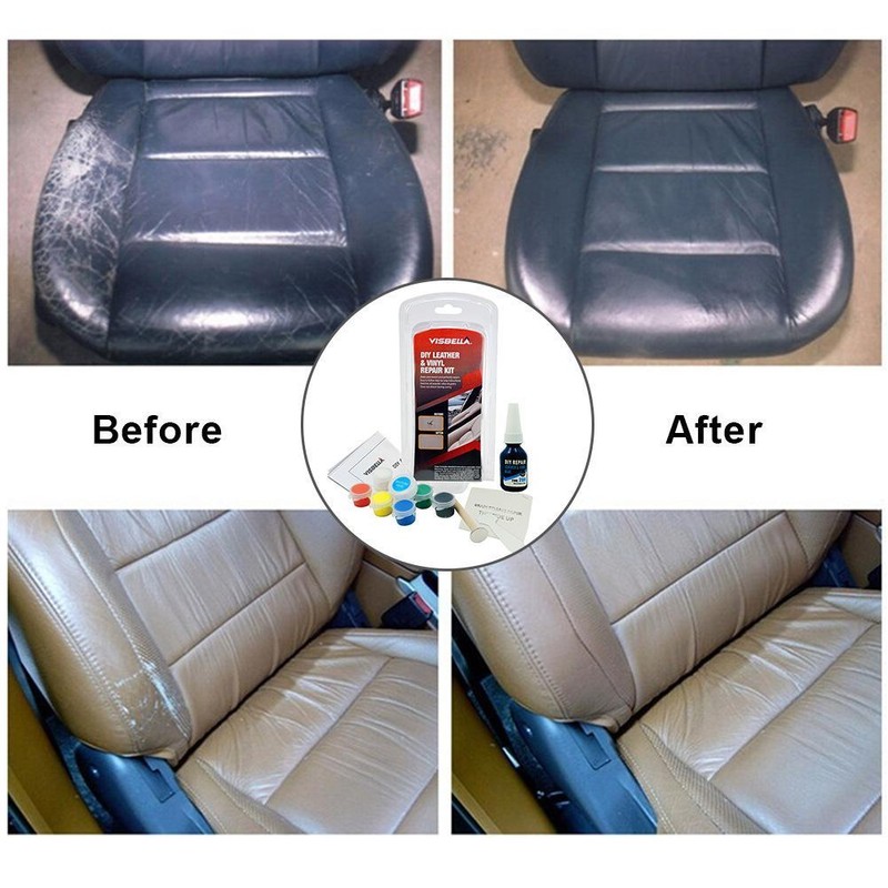 Leather Repair Kit Car Seat Sofa Coats Holes Scratch Cracks Liquid