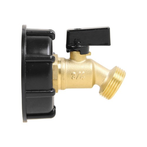IBC Tote Tank Valve Drain Adapter 3/4" Garden Yard Hose Faucet Water Connector