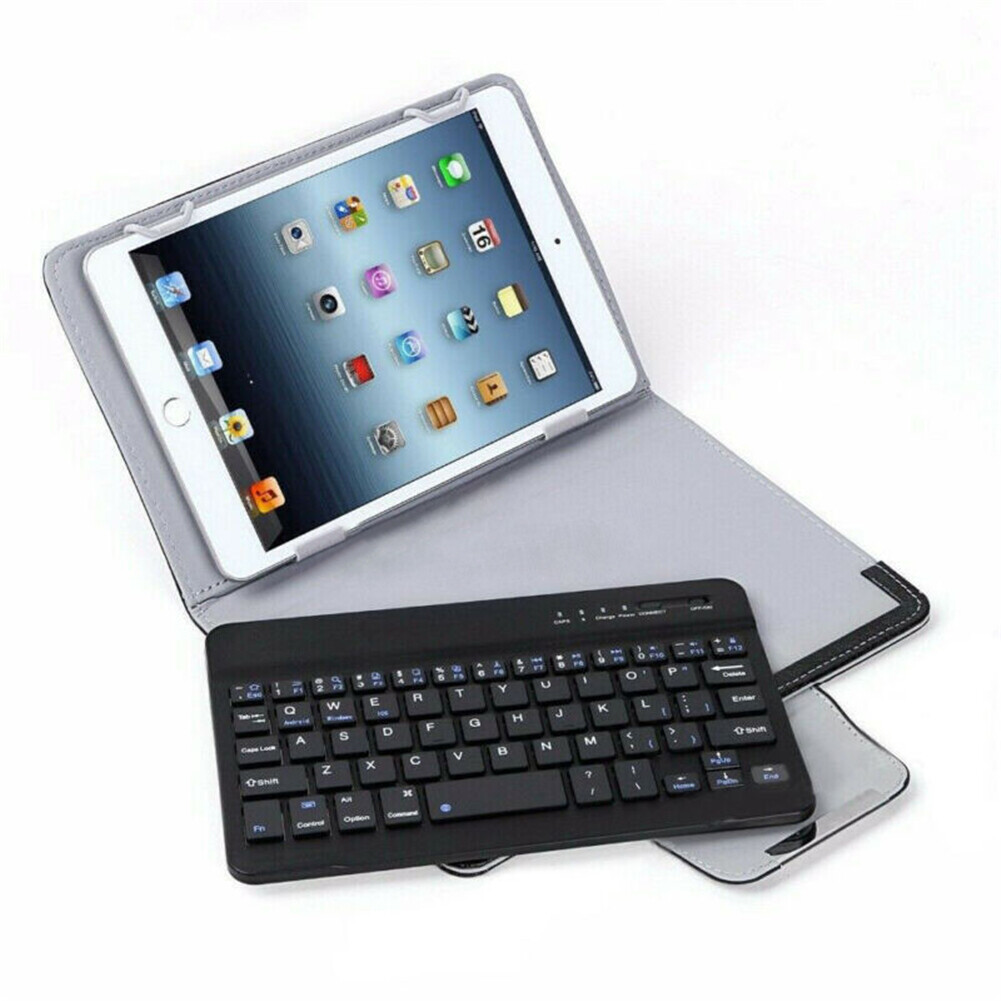 For iPad Mini 1/2/3 Mini 4/5/6 7.9" Universal Keyboard Leather Stand Case Cover