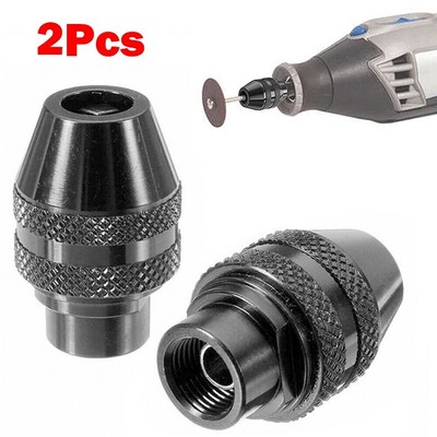 Easy Accessory Replacement with Keyless Drill Chuck for Rotary Tools 2pc Set