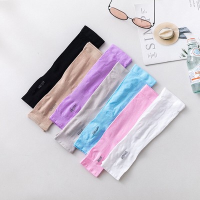 Damen Lang Arm Handstulpen Fingerlos Handschuhe UVSchutz Pulswärmer Armstulpen