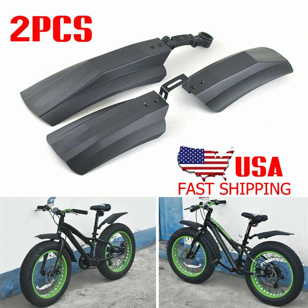 2PC 20inch/26inch Snow Bicycle Bike Front Rear Mud Guard Fenders for Fat Tire