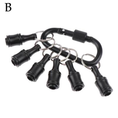 6/12Pcs Quick-Release 1/4'' Hex Shank Keychain Screwdriver Drill Bits Holder Tool