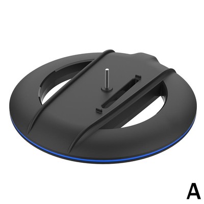For PS5 Pro Multi-functional Cooling Base Grip Charge Base with RGB Light Rings 