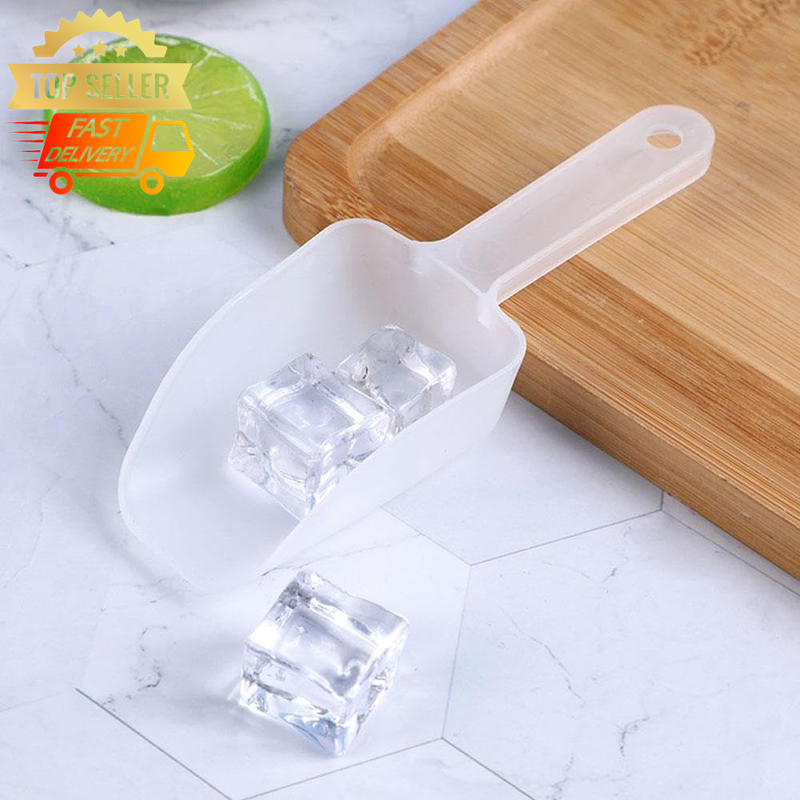 Plastic Ice Scoop for Kitchen & Bar - Ice Maker, Freezer & Candy Scooper