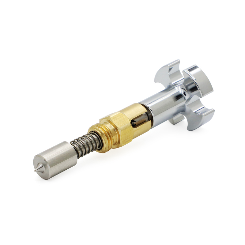 For S&S Super E B G Custom Carburetor Enricher Choke Adjustment Knob Chrome Set