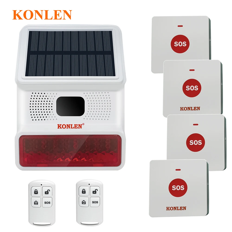SOS Help Call Button Solar Emergency Alarm Siren Outdoor Panic Crisis Survival S