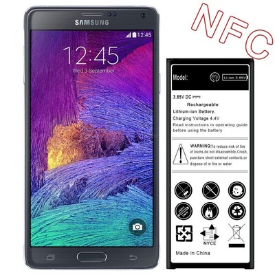 NFC For Samsung Galaxy Note 4 SM-N910P Li-ion 3.85V Battery EB-BN910BBU 7220mAh