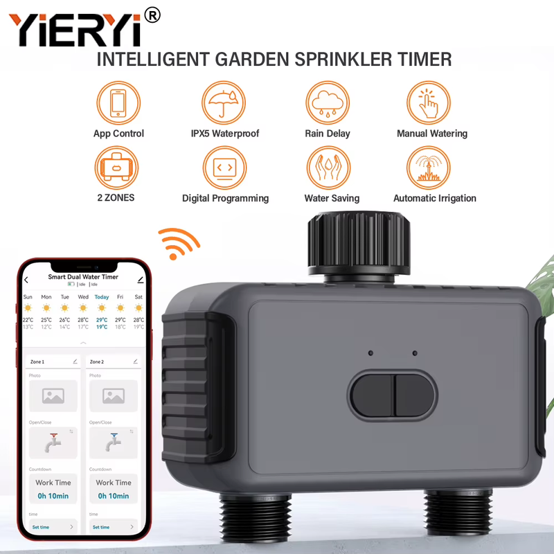 Tuya WIFI Smart Valve Automatic Water Timer Outdoor Farm Garden Intelligent Spri