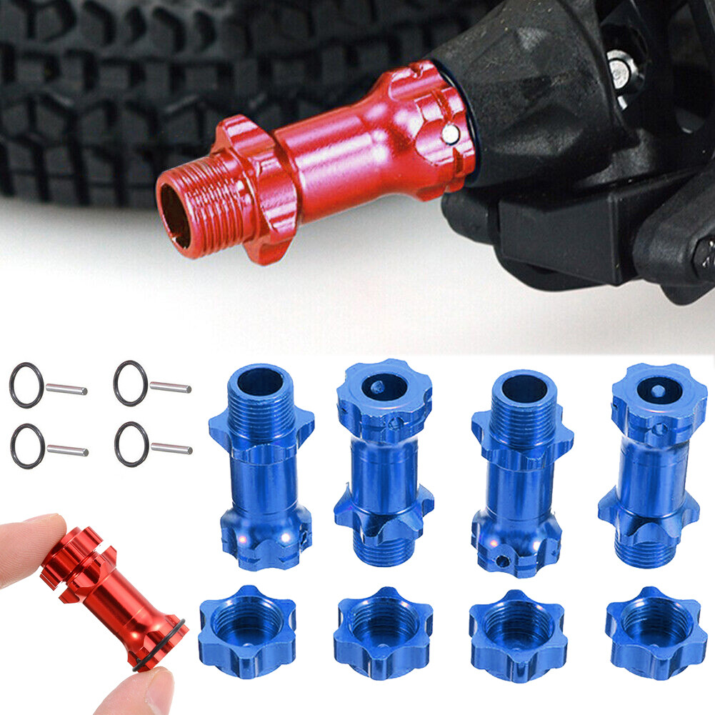 4Pcs/Set 17mm Wheel Hex Hub Extension Adapter 30mm Aluminum 