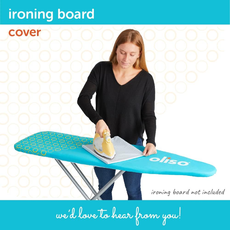Ironing Board Cover, durable 100% cotton lined with a professional grade felt pa