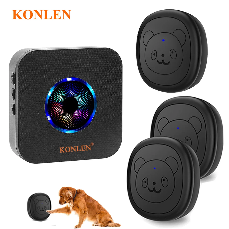 Smart Dog Doorbell Wireless for Potty Training Doggie Food Chime Door Bell Touch