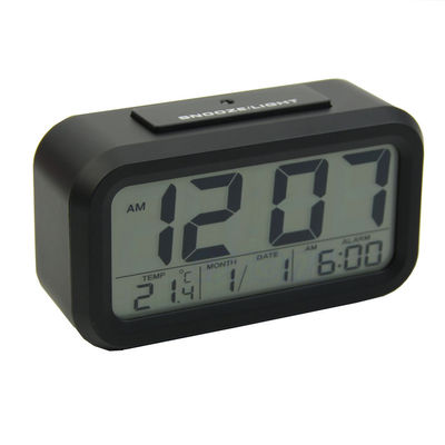 Digital Snooze LED Alarm Clock Backlight Time Calendar Thermometer Temperature