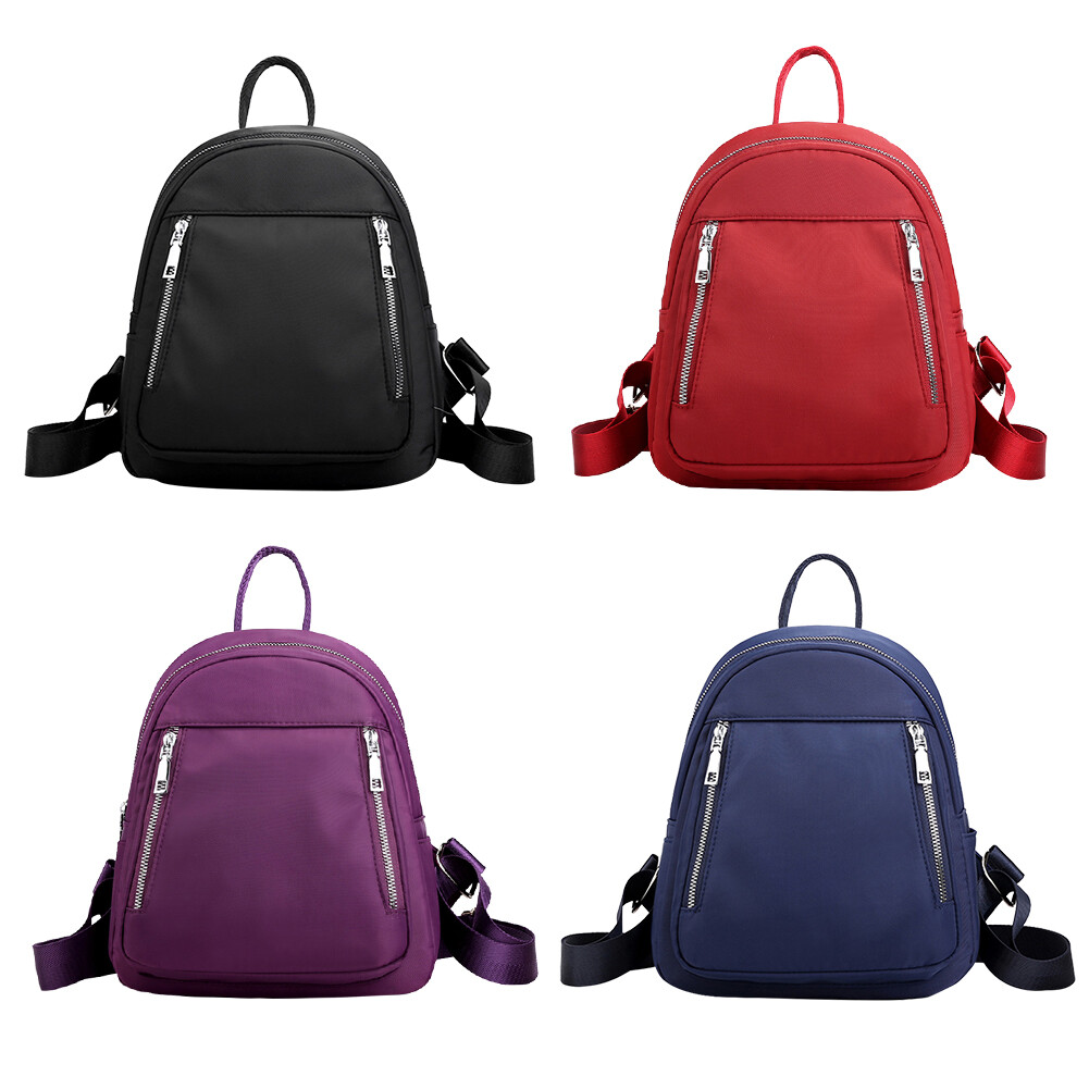 Einfarbig Rucksäcke Teenage Jungen Mädchen Reise Nylon Klein Schule Taschen #R