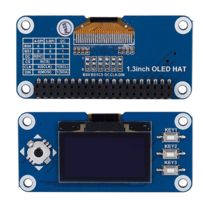.3 inch  Display Hat 28x64 Board SPI E-paper For  2B 3B  W
